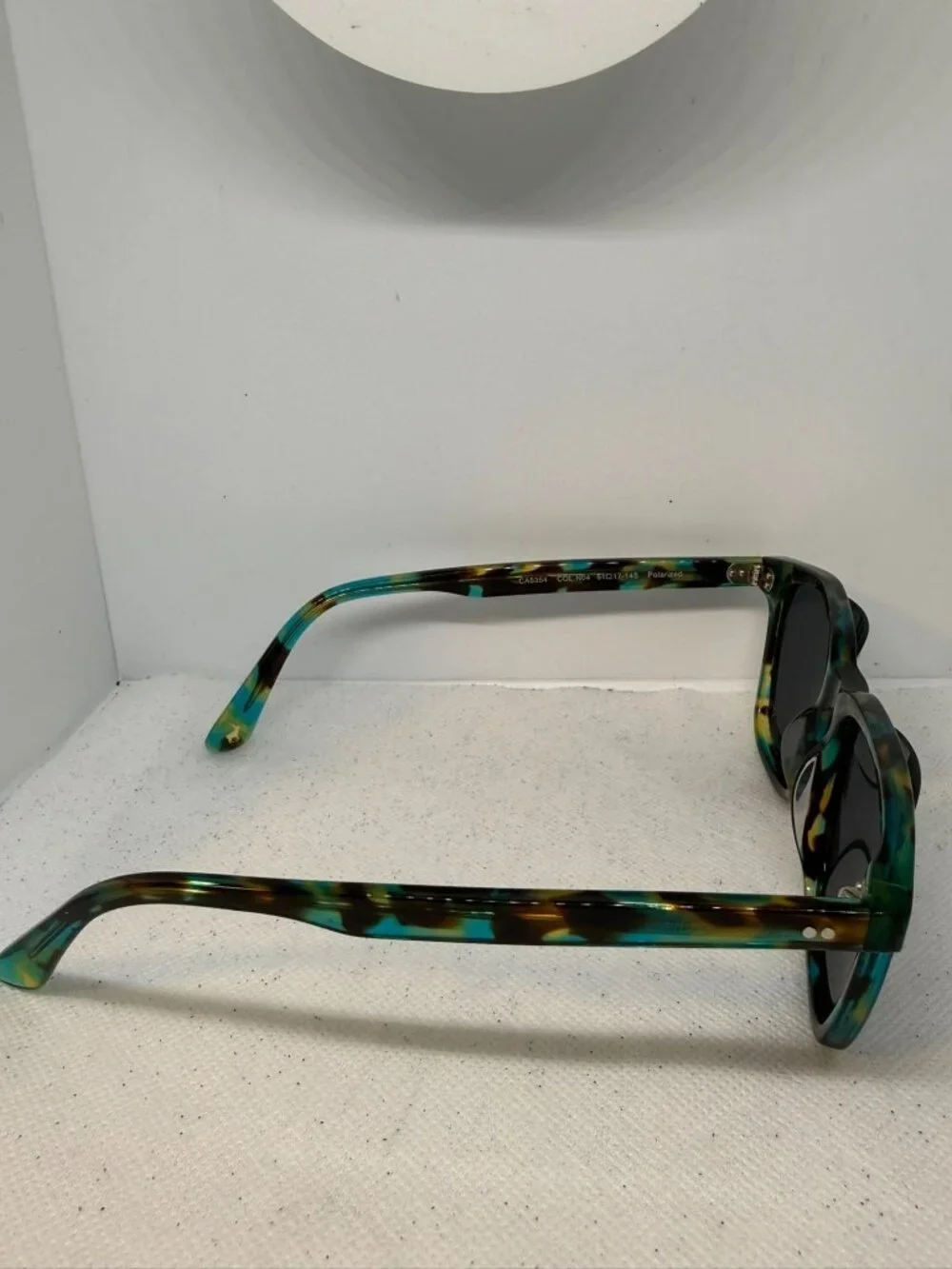 Carfia CA5354 Blue Green Tortoise Rectangular Acetate Sunglasses Col.N04